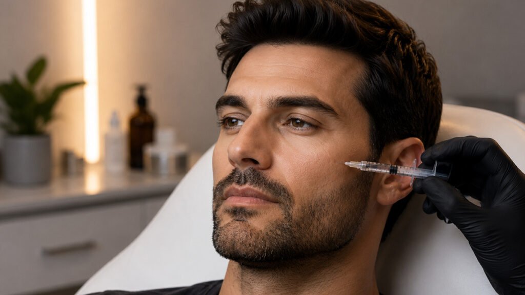 علاجات التجميل للرجال ف